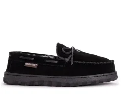 MUK LUKS Men's Paul Printed Berber Suede Moccasins