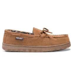 MUK LUKS Men's Paul Printed Berber Suede Moccasins