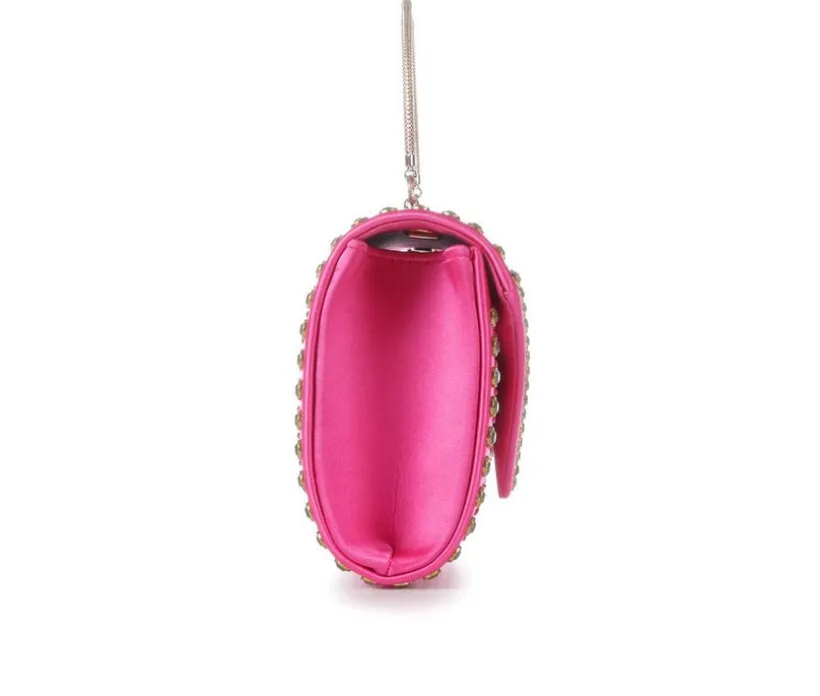 Vanessa Rhinestone Asymmetrical Envelope