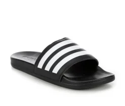Women's Adidas Adilette Comfort Stripe Sport Slides