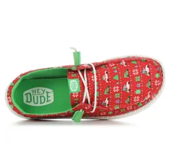 Women's HEYDUDE Wendy Holiday Sweater Slip-on Shoes