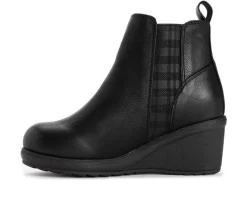 Women's MUK LUKS England Oxford Wedge Booties