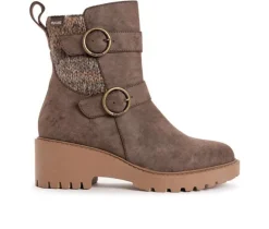 Women's MUK LUKS Finley Faith Heeled Winter Booties