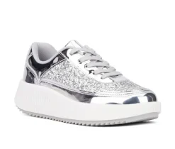 Women's New York and Company Tana Wedge Platform Sneakers