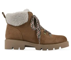 Women's White Mountain Gloving Lace Up Winter Booties