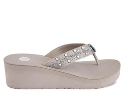 Women's Yellow Box Terell Wedge Flip-Flops