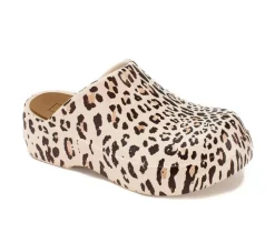 Women's Yellow Box Zippy Platform Clogs